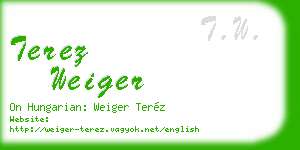 terez weiger business card
